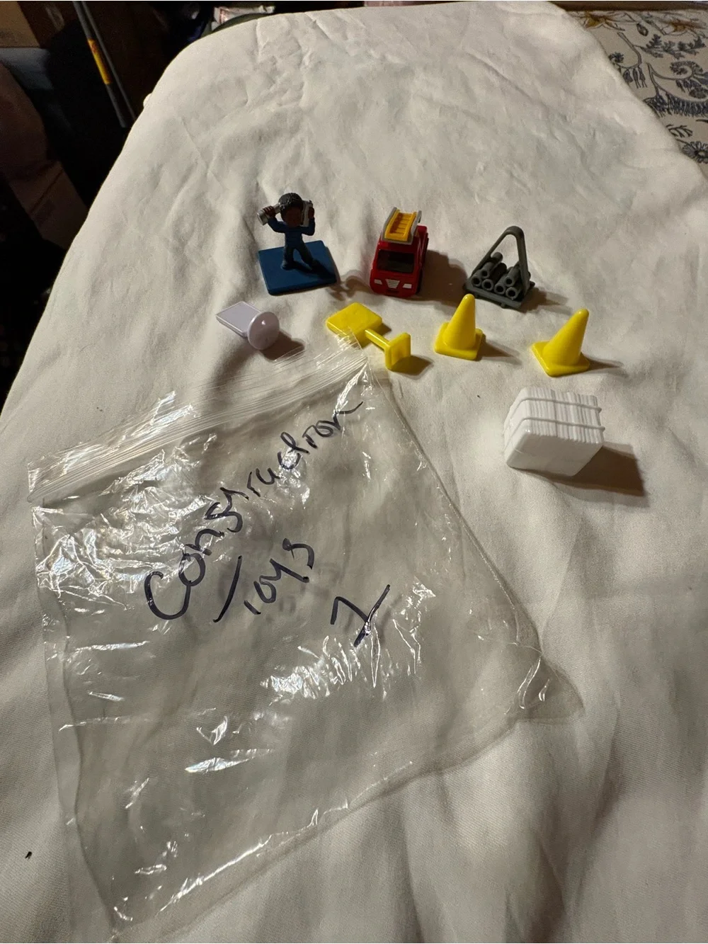 Kids Construction Toy Accessories - Yellow and Red Set